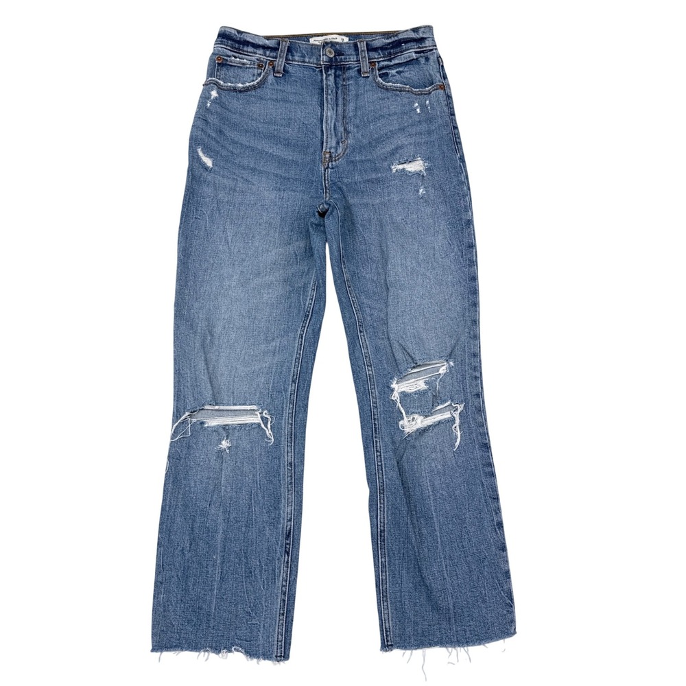 Abercrombie & Fitch Jeans Womens Size 28 Ankle Straight Ultra High Rise Denim